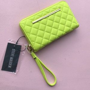 Steve Madden Neon Yellow Wallet